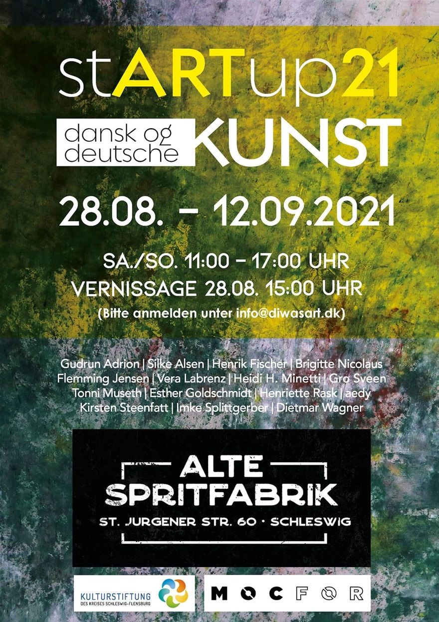 Ny tysk, dansk udstilling på den gamle Spritfabrik i Sleswig. Et unikt og spændende kultursted.